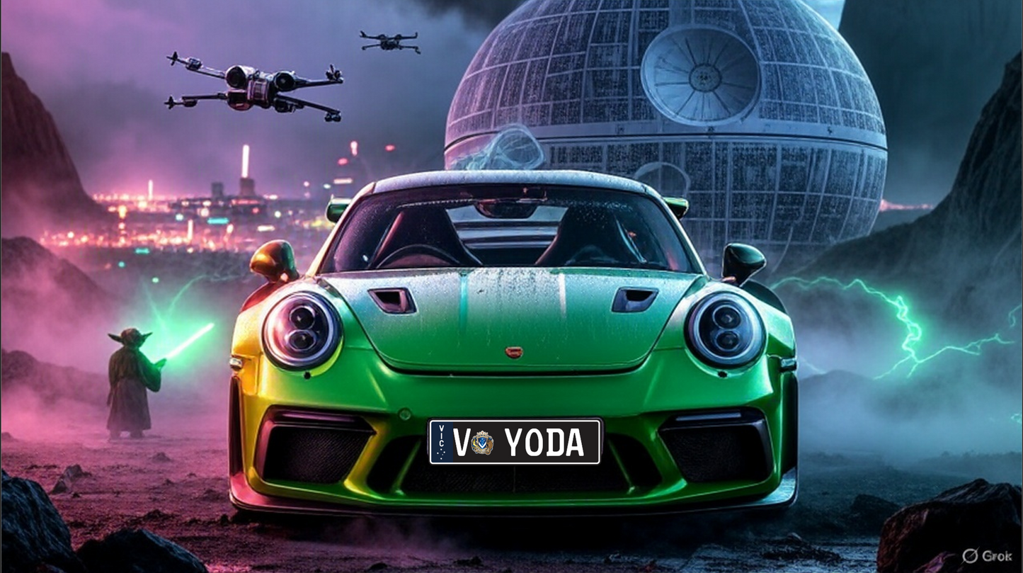 V-YODA - The Force Is Strong With This Plate. Own It, You Will