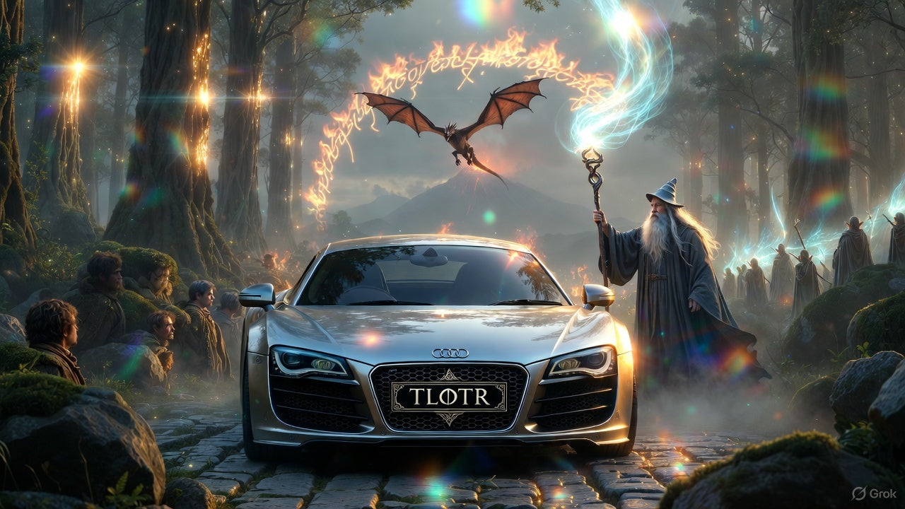 TLOTR - The Lord Of The Rings - The undisputed King of Audi plates